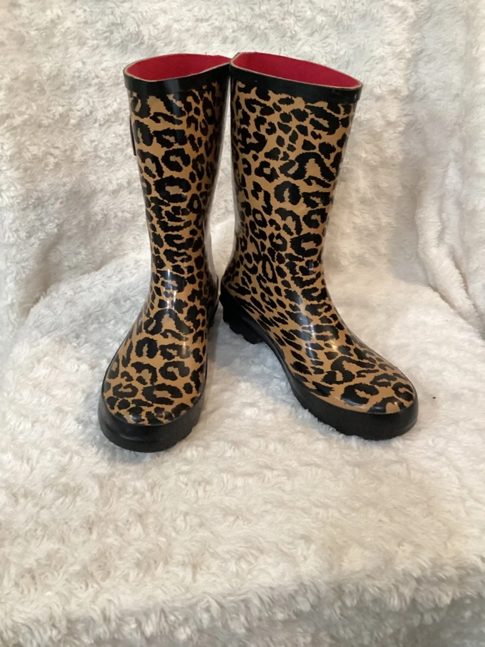 Leopard Womens Rain boots